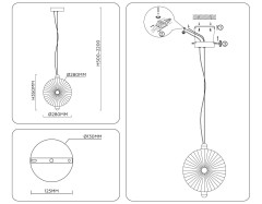 Подвесной светильник Ambrella Light High Light Crystal LH31147