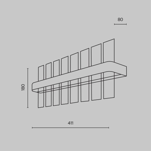 Настенный светильник Maytoni Mirage MOD173WL-L15BS3K