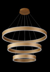 Подвесной светодиодный светильник Crystal Lux MUCHOS SP158W LED D400+600+800 GOLD