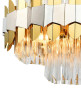 Подвесная люстра Natali Kovaltseva SKALA 81435/8C BRASS SILVER