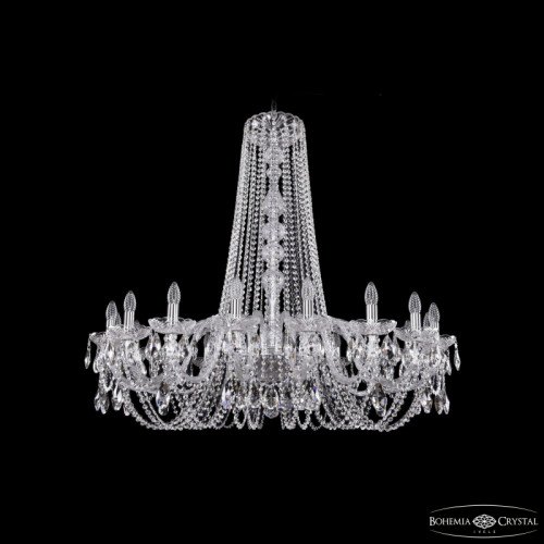 Подвесная люстра Bohemia Ivele Crystal 1402/18/400/h-105 Ni