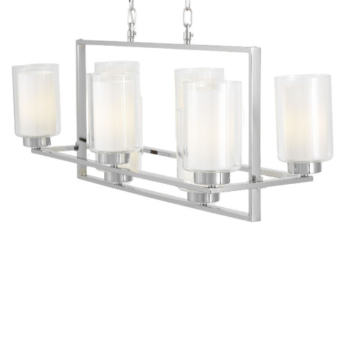 Подвесная люстра Lumina Deco Lino LDP 1239-8 CHR