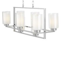 Подвесная люстра Lumina Deco Lino LDP 1239-8 CHR