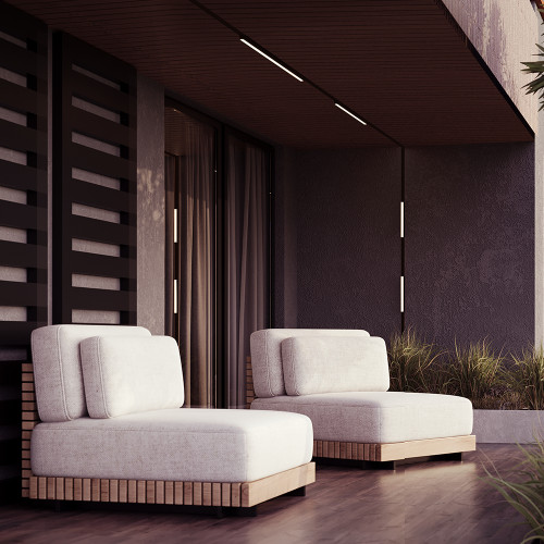 Уличный трековый светильник Maytoni Basis O-TR02-1-S-24WB4K