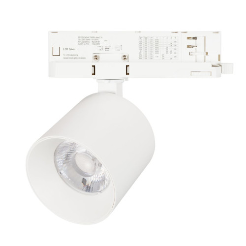 Трековый трехфазный светильник Arlight LGD-DYKE-4TR-R90-26W Day4000 (WH, 38 deg, 230V, DALI) (IP20 Металл) 058694