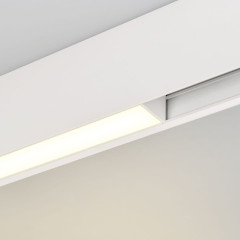 Трековый магнитный светильник Arlight MAG-FLAT-45-L405-12W Day4000 (WH, 100 deg, 24V, DALI) 046577