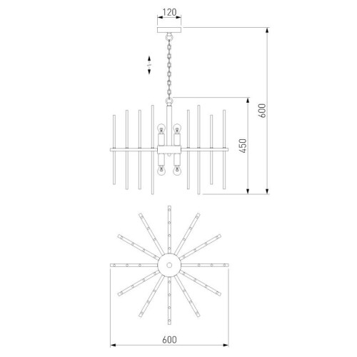 Подвесная люстра Bogates Allure 355/6 Smart