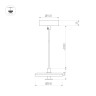 Подвесной светильник Arlight SP-KOTARO-R350-12W Warm2700 (BG-BG, 36 deg, 230V, TRIAC) 057229