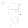 Спот Arlight SP-POINT-SURFACE-R85-12W Warm3200-MIX (WH, 36 deg, 230V) (IP20 Металл) 058616
