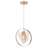 Подвесной светильник P60669-1 gold/clear