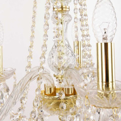 Подвесная люстра Bohemia Ivele Crystal 5417/6/165 G Clear/M-1G