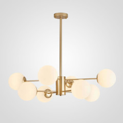 Люстра на штанге ImperiumLoft Roundi Brass 305756-23