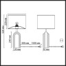Настольная лампа Odeon Light Midcent Ondulato 7172/1T