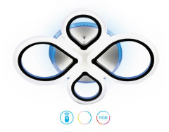 Потолочная светодиодная люстра Ambrella Light Acrylica Original FA520