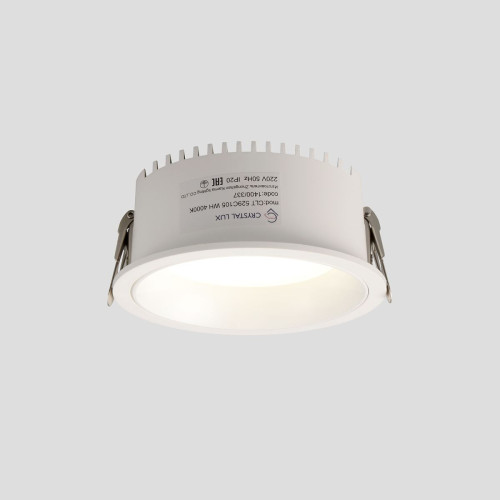 Встраиваемый светильник Crystal Lux CLT 529C105 WH 4000K