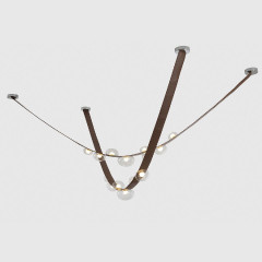 Подвесная люстра Crystal Lux BOSQUE SP7 L3000 BROWN/TRANSPARENT