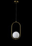 Светильник подвесной Crystal lux CALLE SP1 BRASS