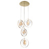 Подвесной светильник P60669-4 gold/clear