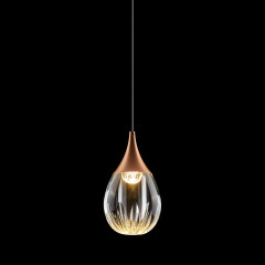 Подвесной светильник MD24001004-1A copper/clear