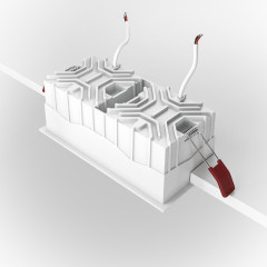 Встраиваемый светильник Maytoni Technical Alfa LED DL043-02-15W3K-SQ-W