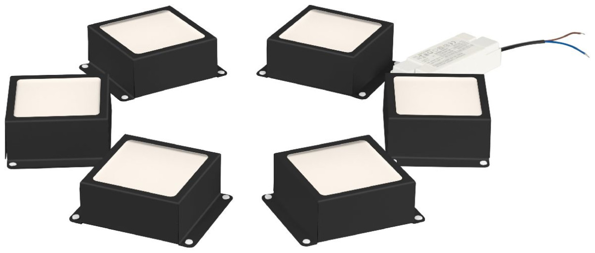 Встраиваемый светильник (комплект из 6 шт.) Эра SPO-646-3-4K-B6 Б0063052