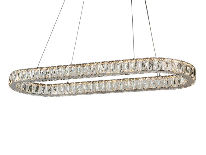 Подвесная люстра Newport 8580/90 C oval chrome М0071380