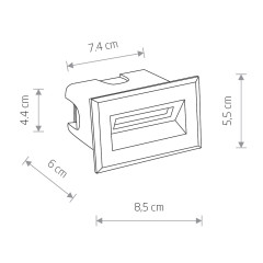 Уличный встраиваемый светильник Nowodvorski Bay Led 8164