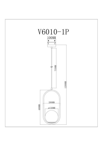 Подвесной светильник Moderli Klaster V11585-1P