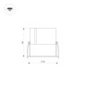 Встраиваемый светильник Arlight MS-Atlas-Built-R66-15W Day4000 033652