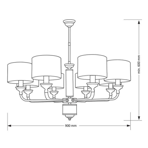 Подвесная люстра Kutek Mood Verde VER-ZW-6 (P)