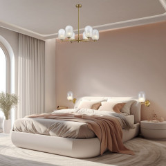 Люстра на штанге Eurosvet Loona 60161/6 латунь a065611