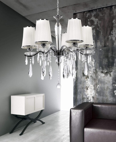 Подвесная люстра Lumina Deco Alessia LDP 1726-6 CHR