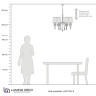 Подвесная люстра Lumina Deco Alessia LDP 1726-6 CHR
