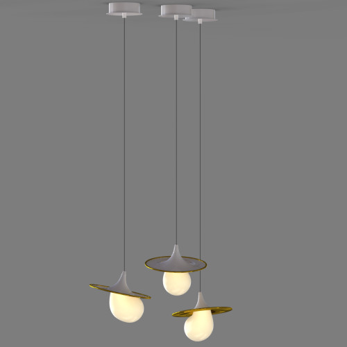 Подвесной светильник 10238P/1 gold/white