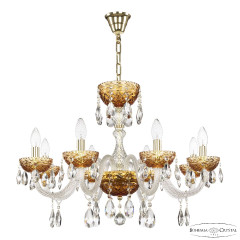 Подвесная люстра Bohemia Ivele Crystal 5417/8/240 G Amber/M-1F