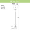 Уличный фонарь Fumagalli Artu/G300 G30.158.000.AYE27