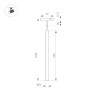 Трековый магнитный светильник Arlight MAG-MICROCOSM-SPOT-HANG-R18-L500-3W Warm3000 (BK, 24 deg, 24V) 043269