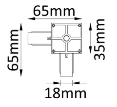 Соединитель L-образный однофазный Crystal Lux CLT 0.211 02 BL