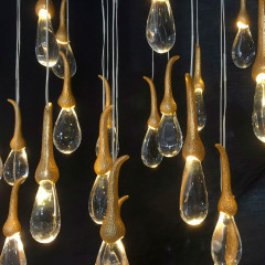 Подвесной светильник Delight Collection Seed OMG07287-5 gold