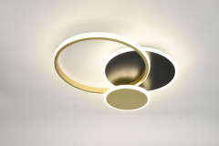 Потолочный светильник Эра Модерн City CLL-1-60 3K-6,5K RC BK+GD