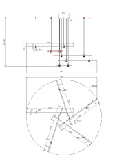 Подвесная люстра Arte Lamp Errai A2195SP-5BK
