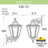 Уличный настенный светильник Fumagalli BISSO/RUT DN E26.131.000.WYE27DN
