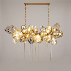 Люстра 8898P/BS gold/smoky