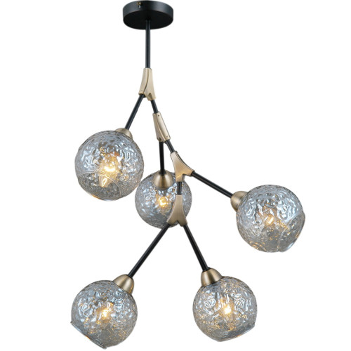 Люстра на штанге Illumico IL0263-5PSQ-79 BK AB