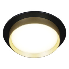 Встраиваемый светильник Reluce 53005-9.0-001RLD GX53 BK+GD