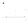 Трековый магнитный светильник Arlight MAG-MICROCOSM-FLAT-ELASTIC-L2000-16W Warm3000 (BK, 100 deg, 24V) 043250