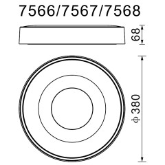 Настенный светильник Nowodvorski Straight Wall LED S 7568