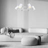 Подвесная люстра Eurosvet Splay 70147/6 белый Smart a062036