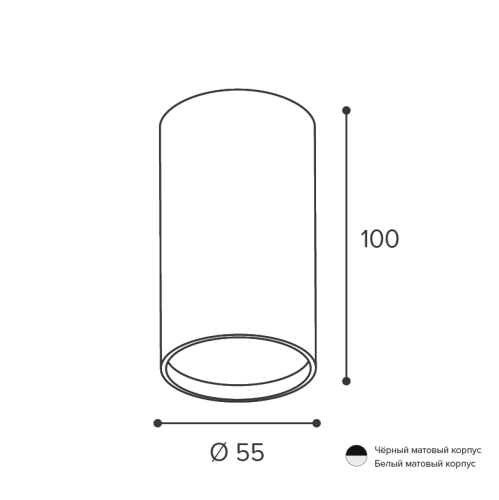 Накладной светильник Wolta Basic WSL-GU10/01W
