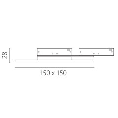 Трековый однофазный светильник отраженного света Lightstar Linea 236141Q